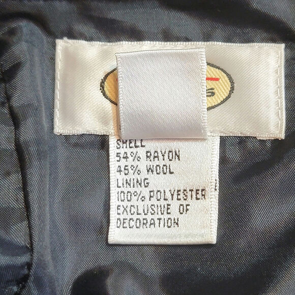 Talbots Tweed Embroidered Pencil Skirt Black White Midi Wool Career Workwear 10 - Picture 9 of 11